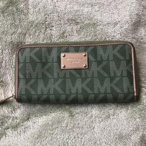 Michael Kors green wallet